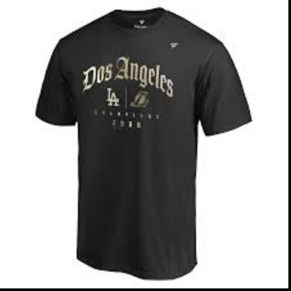 FANATICS Los Angeles Branded 2020 Dual City Champions Dos Angeles Shirt -large - Picture 8 of 8